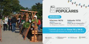 LAS LINEAS 106 Y 110 TRASLADARÁN GRATUITAMENTE A LOS MERCADOS POPULARES